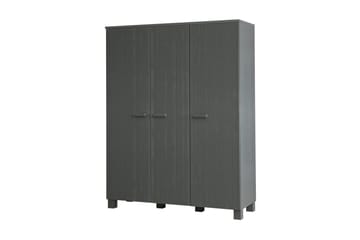 Garderob Mitchell 158 cm - Stålgrå Tall - Förvaring - Garderober & garderobssystem