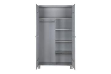 Garderob Mitchell 202 cm - Grå Tall - Förvaring - Garderober & garderobssystem