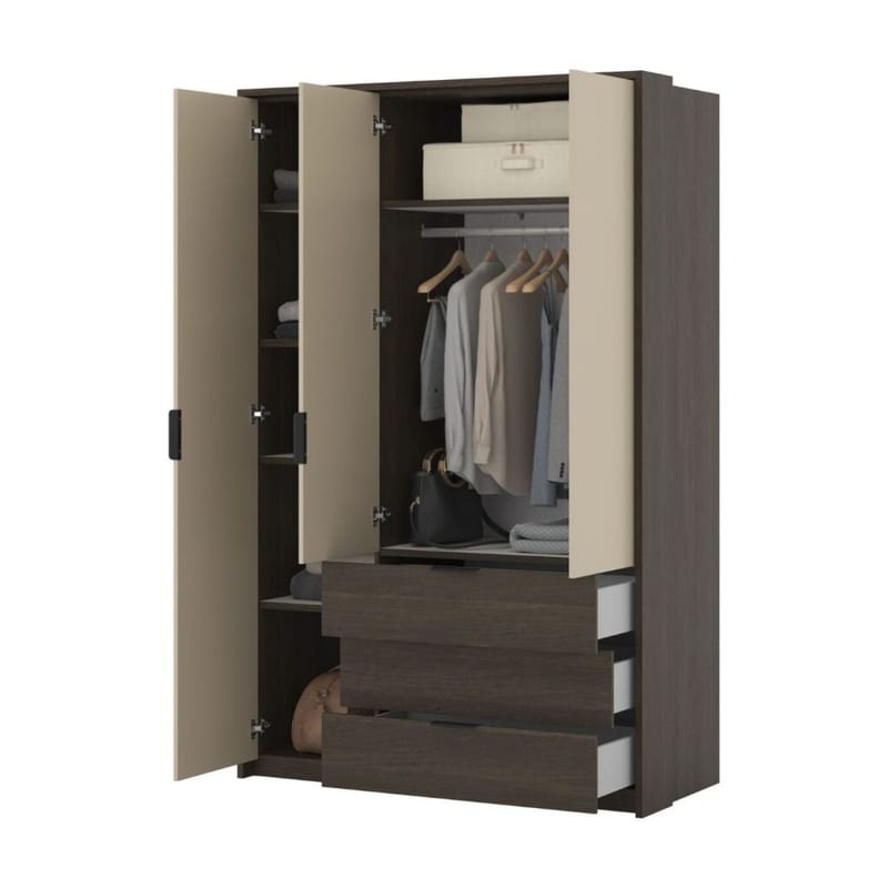 Garderob Mola 3 Dörrar med 3 Lådor - Förvaring - Garderober & garderobssystem