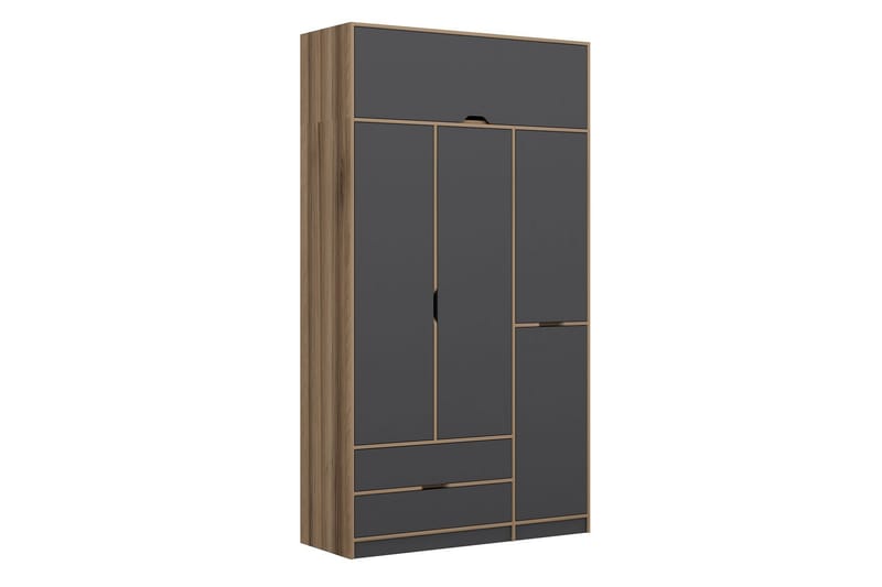 Garderob Munna 140x253 cm - Antracit - Förvaring - Garderober & garderobssystem