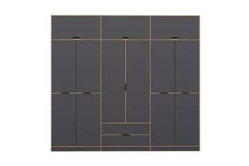 Garderob Munna 277x253 cm - Antracit - Förvaring - Garderober & garderobssystem