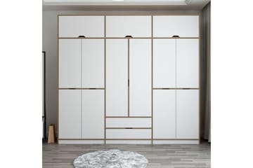Garderob Munna 277x253 cm - Vit - Förvaring - Garderober & garderobssystem