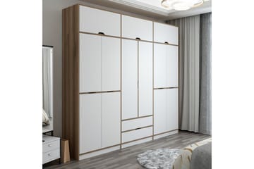 Garderob Munna 277x253 cm - Vit - Förvaring - Garderober & garderobssystem