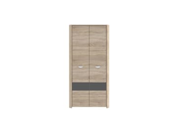 Garderob Mycheal 133x194 cm - Brun - Förvaring - Garderober & garderobssystem