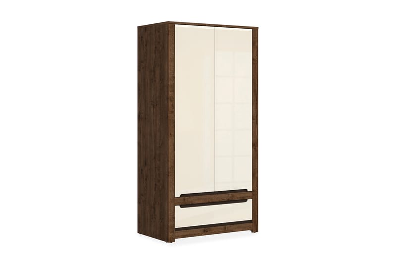 Garderob Navallo 104x205 cm - Trä|natur|Vit - Förvaring - Garderober & garderobssystem