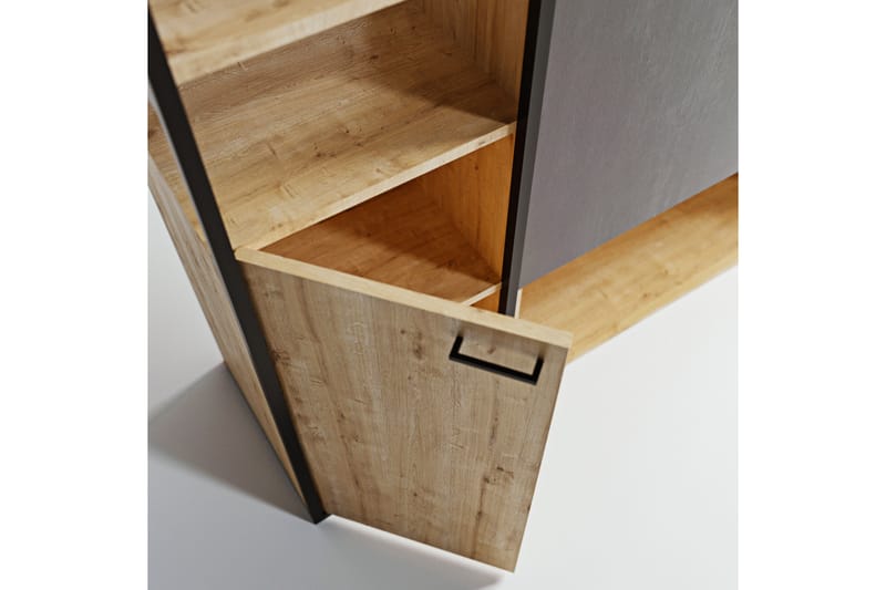 Garderob Onuras 144x40 cm - Antracit/Natur - Förvaring - Garderober & garderobssystem