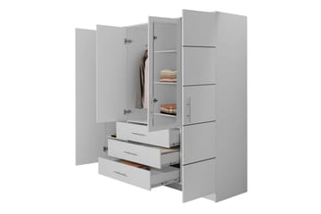 Garderob Ordino 196 cm - Grön - Förvaring - Garderober & garderobssystem