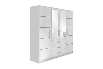 Garderob Ordino 196 cm - Vit - Förvaring - Garderober & garderobssystem