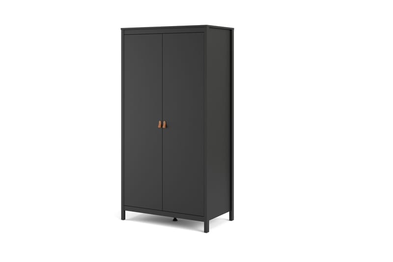 Garderob Osterholm 58x102 cm - Svart/Natur - Förvaring - Garderober & garderobssystem