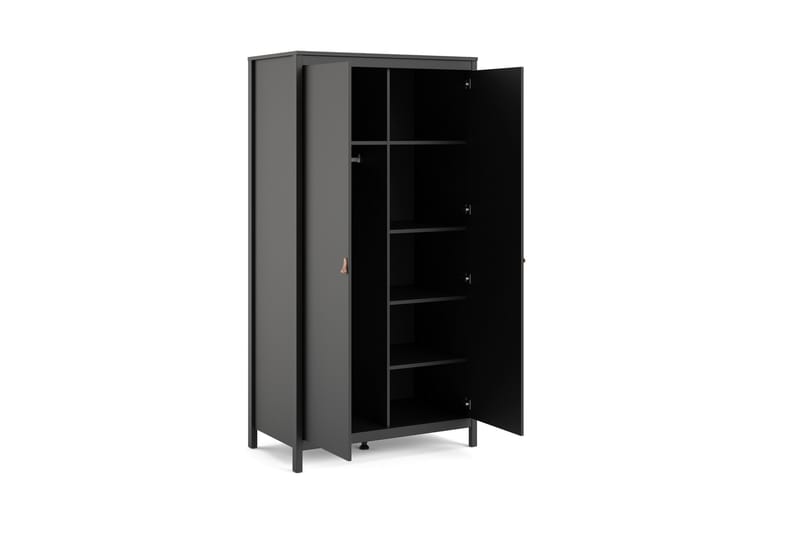 Garderob Osterholm 58x102 cm - Svart/Natur - Förvaring - Garderober & garderobssystem