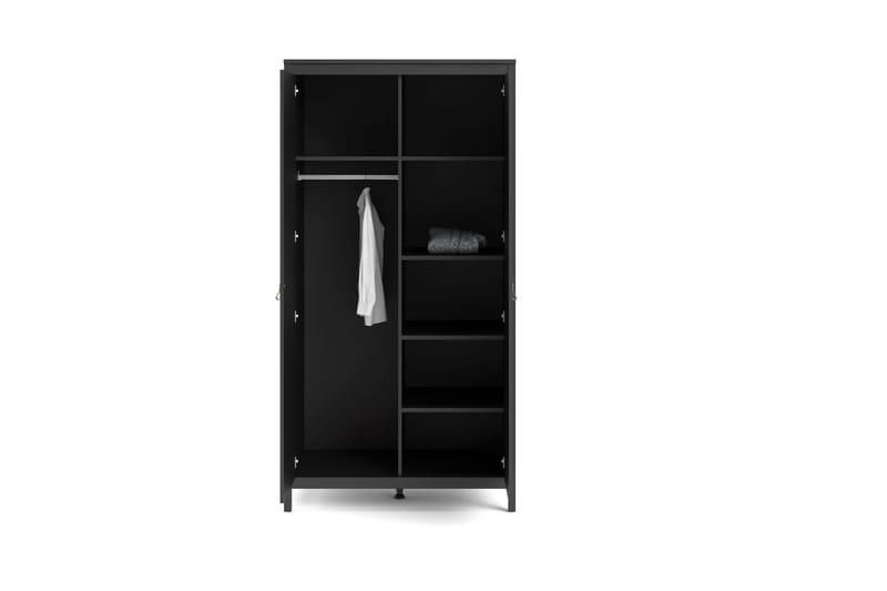Garderob Osterholm 58x102 cm - Svart/Natur - Förvaring - Garderober & garderobssystem