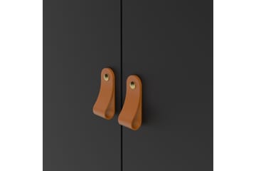 Garderob Osterholm 58x102 cm - Svart/Natur - Förvaring - Garderober & garderobssystem