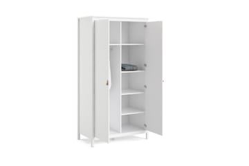 Garderob Osterholm 58x102 cm - Vit/Natur - Förvaring - Garderober & garderobssystem