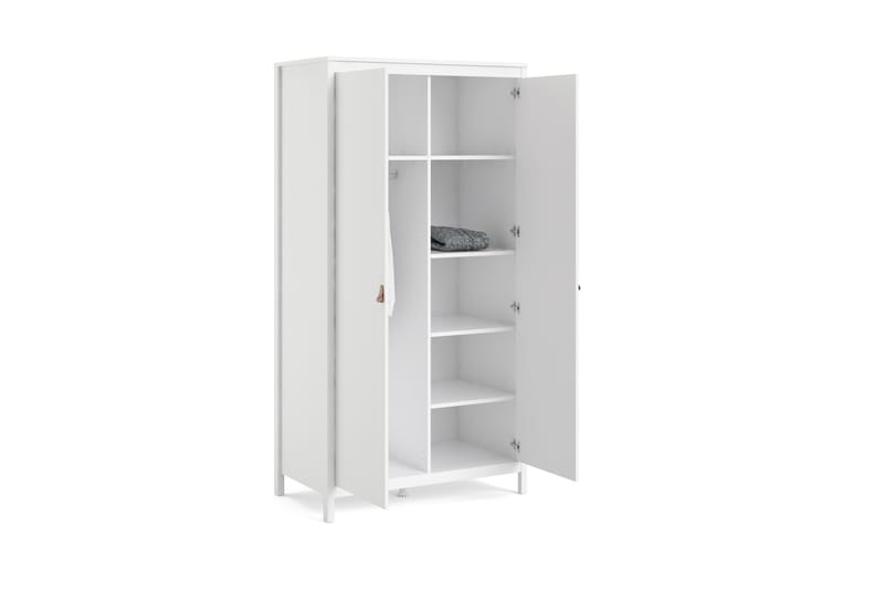 Garderob Osterholm 58x102 cm - Vit/Natur - Förvaring - Garderober & garderobssystem