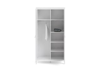 Garderob Osterholm 58x102 cm - Vit/Natur - Förvaring - Garderober & garderobssystem