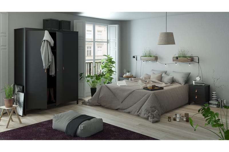 Garderob Osterholm 58x150 cm - Svart - Förvaring - Garderober & garderobssystem