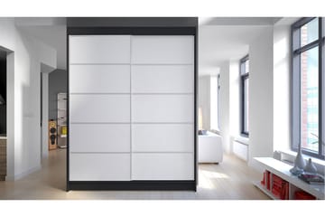 Garderob Richmond - Svart/Vit - Förvaring - Garderober & garderobssystem