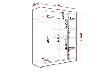 Garderob Richmond - Förvaring - Garderober & garderobssystem
