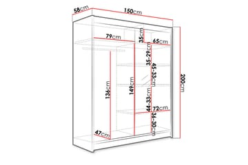 Garderob Richmond - Förvaring - Garderober & garderobssystem