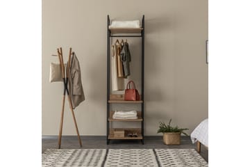 Garderob Rok 52x104 cm 11 Hyllor - Natur - Förvaring - Garderober & garderobssystem