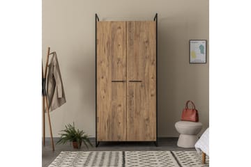Garderob Rok 52x104 cm 11 Hyllor - Natur - Förvaring - Garderober & garderobssystem