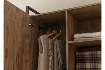 Garderob Rok 52x104 cm 11 Hyllor - Natur - Förvaring - Garderober & garderobssystem