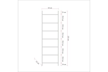 Garderob Rok 52x104 cm 11 Hyllor - Natur - Förvaring - Garderober & garderobssystem