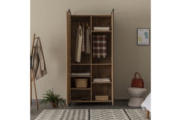 Garderob Rok 52x104 cm 11 Hyllor - Natur - Förvaring - Garderober & garderobssystem