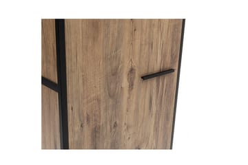 Garderob Rok 52x64 cm med Spegel 4 Skåp - Natur - Förvaring - Garderober & garderobssystem