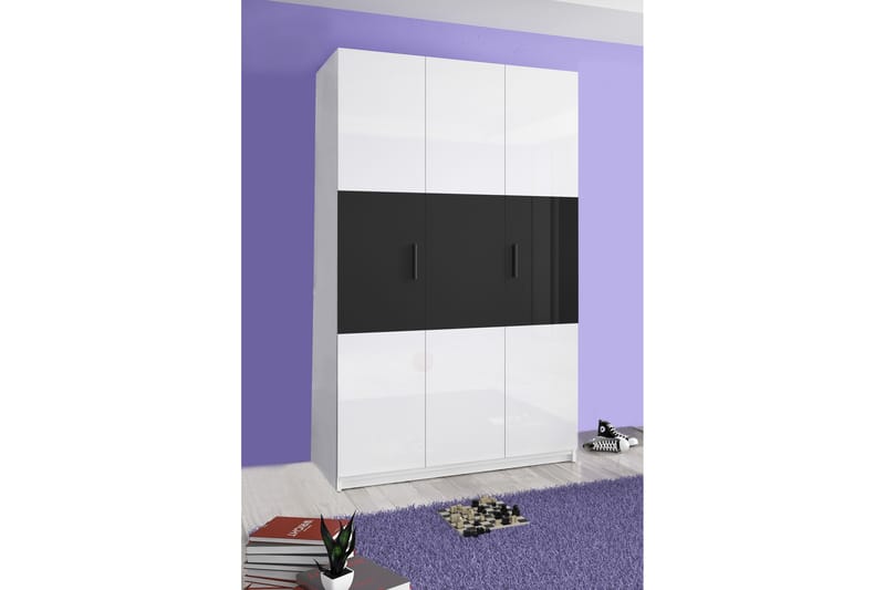 Garderob Salathiel 120 cm - Svart - Förvaring - Garderober & garderobssystem