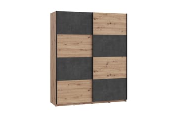 Garderob Sapes 62x171 cm - Brun/Grå - Förvaring - Garderober & garderobssystem