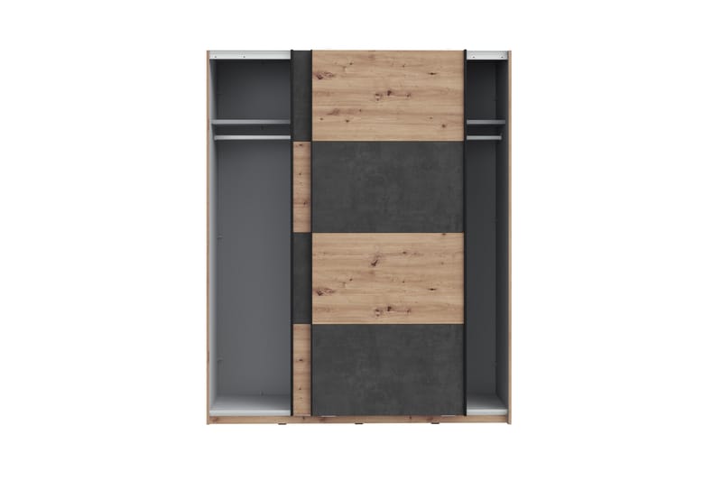 Garderob Sapes 62x171 cm - Brun/Grå - Förvaring - Garderober & garderobssystem