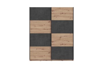 Garderob Sapes 62x171 cm - Brun/Grå - Förvaring - Garderober & garderobssystem