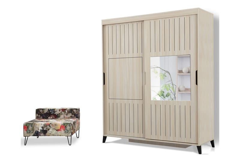 Garderob Skoglund 150 - Ljus Trä - Förvaring - Garderober & garderobssystem