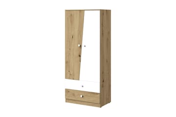 Garderob Staton 80 cm - Natur/Vit - Förvaring - Garderober & garderobssystem