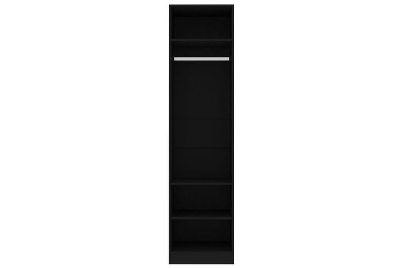 Garderob svart 50x50x200 cm spånskiva - Svart - Garderober & garderobssystem - Garderobsskåp