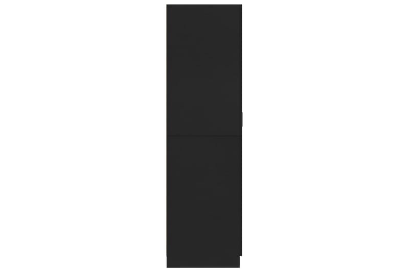 Garderob svart 80x52x180 cm spånskiva - Svart - Garderober & garderobssystem - Garderobsskåp