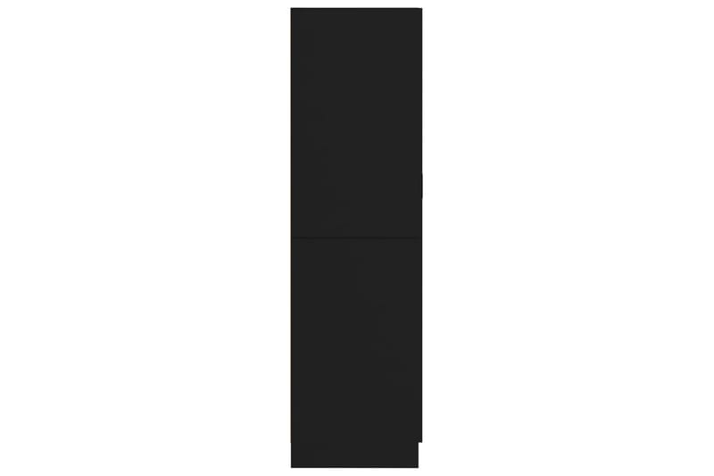 Garderob svart 82,5x51,5x180 cm spånskiva - Svart - Garderober & garderobssystem - Garderobsskåp
