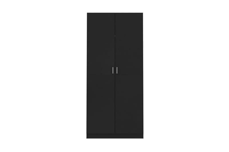Garderob svart 90x52x200 cm spånskiva - Svart - Garderobsskåp - Garderober & garderobssystem