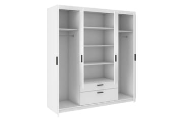 Garderob Sveaborg 53x190x176,3 cm - Vit - Förvaring - Garderober & garderobssystem