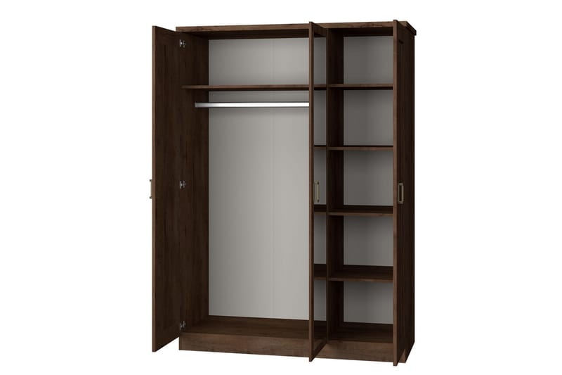 Garderob Tadeusz 135x57x190 cm - Brun - Förvaring - Garderober & garderobssystem