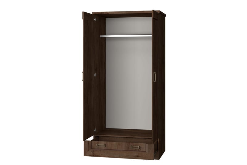 Garderob Tadeusz 90x57x190 cm - Brun - Förvaring - Garderober & garderobssystem