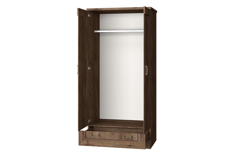 Garderob Tadeusz 90x57x190 cm - Brun - Förvaring - Garderober & garderobssystem