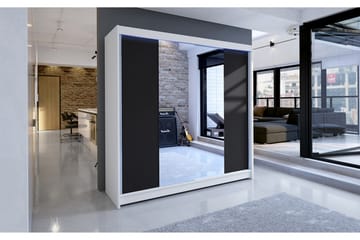 Garderob Talin 180x58x215 cm - Vit - Förvaring - Garderober & garderobssystem