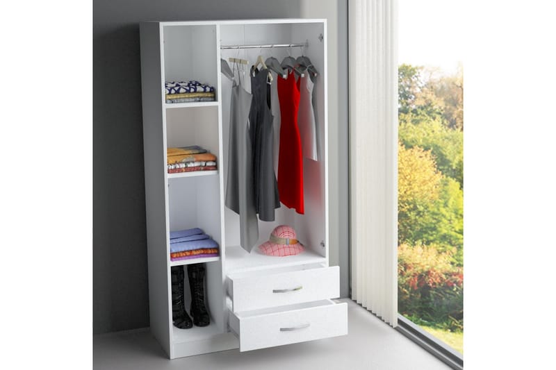 Garderob Tessie - Vit - Garderober & garderobssystem - Garderobsskåp