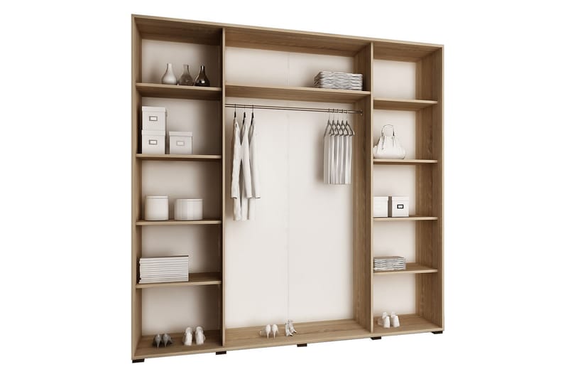Garderob Top 200x62x200 cm - Beige - Förvaring - Garderober & garderobssystem
