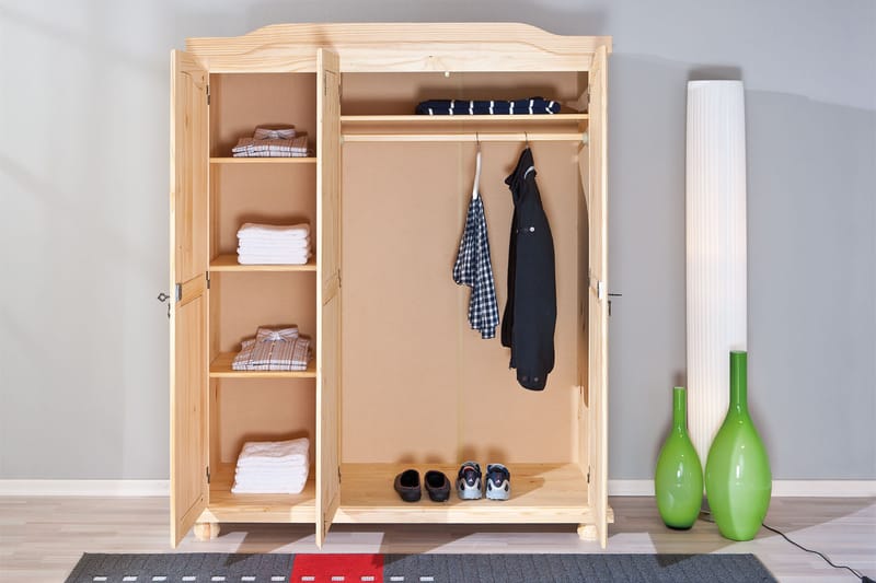 Garderob Toulouse 150 cm - Furu - Förvaring - Garderober & garderobssystem