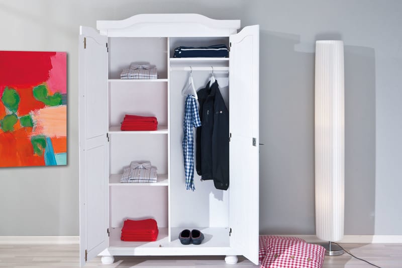 Garderob Toulouse - Vit - Garderober & garderobssystem - Garderobsskåp