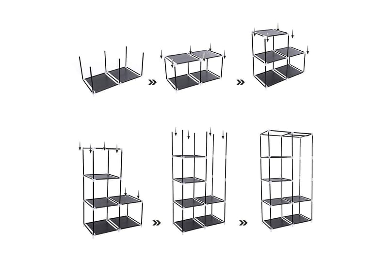 Garderob Traci 171 cm - Songmics - Garderobsskåp - Garderober & garderobssystem