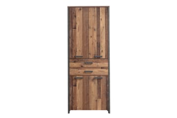 Garderob Trevorton 87x221 cm - Brun/Grå - Förvaring - Garderober & garderobssystem